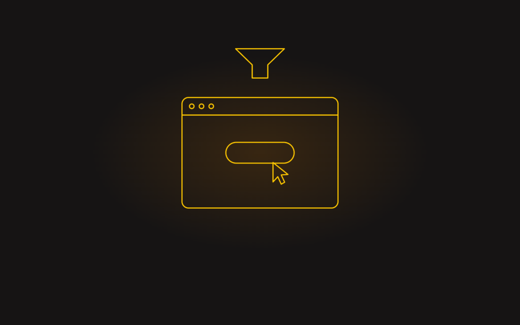 Landing page web design line art