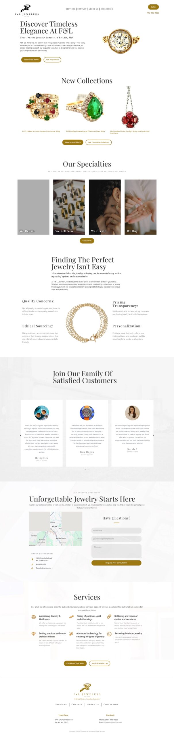 F&L Jewelers — a store we built