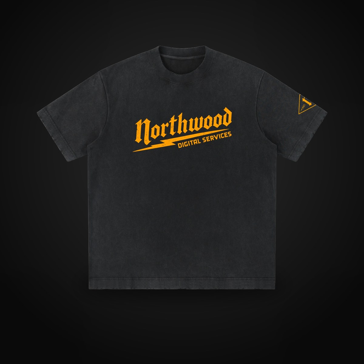 Heavyweight Vintage Washed Frayed T-Shirt