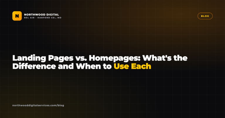 Landing Pages vs. Homepages: What’s the Difference and When to Use Each